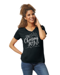 Womens Still Choosing Joy Vneck T-shirt